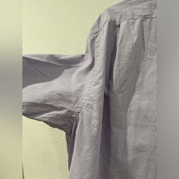 Polo Ralph Lauren Purple White Plaid Button Down Collared Shirt Size 16.5 32-33 - Picture 12 of 16